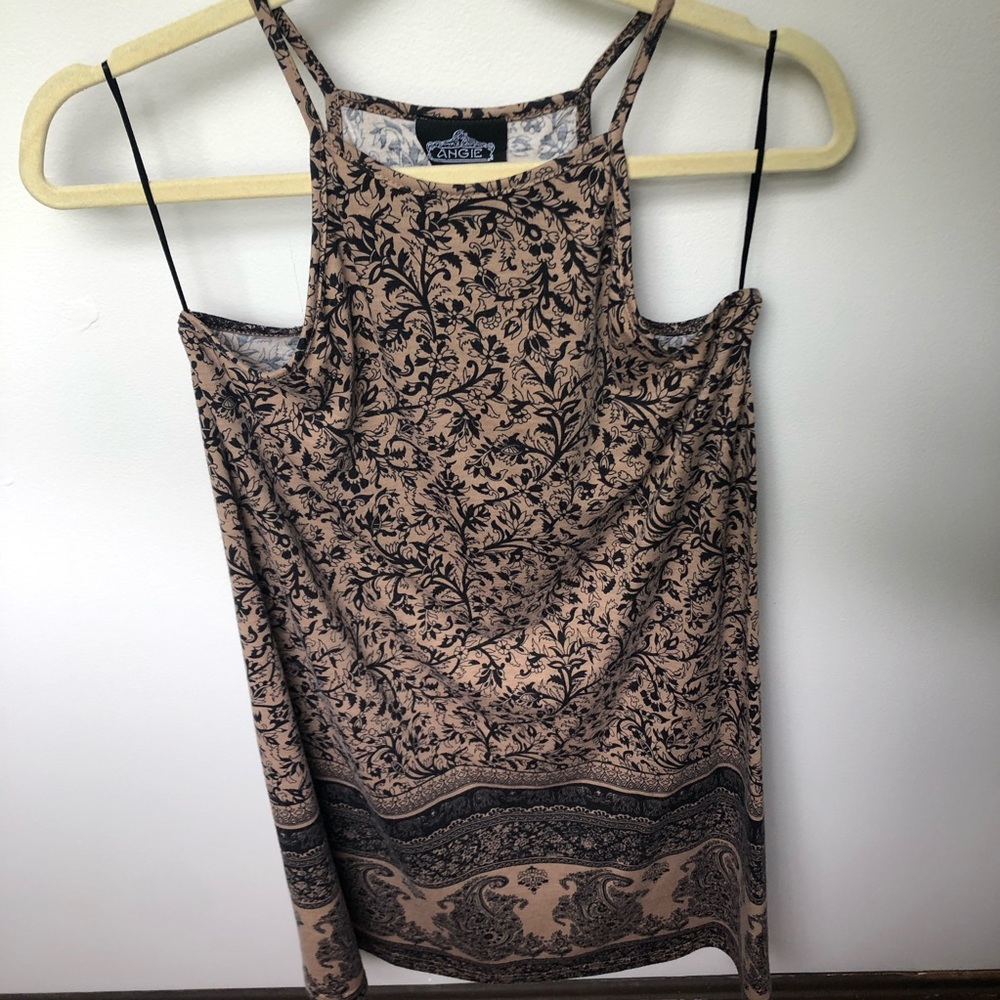 High Neck Angie Floral Print Dress